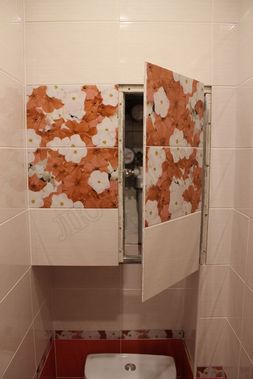 Люк под плитку Нажимной Секрет-Лайт 400*500 Люк под плитку Нажимной Секрет-Лайт 400*500