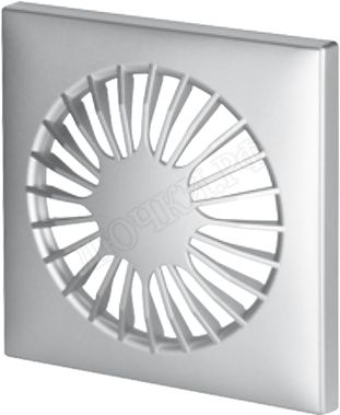 Вытяжной вентилятор Awenta System+, Silent, 100 KWS100T, Omega, POSA100, Серебро (сатин), пластик Вытяжной вентилятор Awenta System+, Silent, 100 KWS100T, Omega, POSA100, Серебро (сатин), пластик