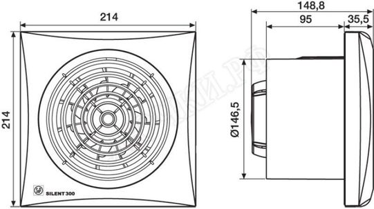 Вентилятор SILENT-300 CRZ SILVER Вентилятор SILENT-300 CRZ SILVER