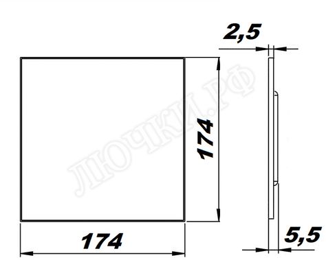 Вытяжной вентилятор airRoxy DTS, белый глянец, 01-183 Вытяжной вентилятор airRoxy DTS, белый глянец, 01-183